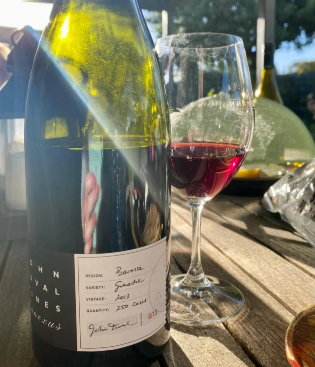 Autumn sunshine and Grenache, the perfect combination! 

We are still enjoying a long Indian summer here in the Barossa, lovely sunny days means more time to sit in the sun and enjoy good company and a glass of delicious Grenache. 

Behind the scenes we are all madly doing our rain dance - it’s been one of the driest starts to the year on record and we are all looking forward to rain arriving soon! 

If you are on the east coast of Australia can you please send sone rain our way? 

#barossa 
#grenache 
#autumn
